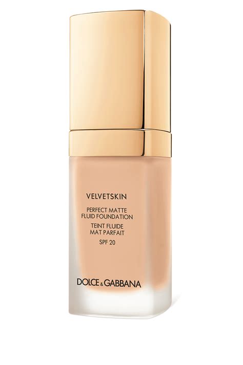 dolce & gabbana velvet skin perfect matte fluid foundation|d&g website.